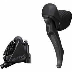 Shimano GRX BL-RX610 GRX hydraulic disc brake lever bled with BR-RX410 calliper, left rear Shimano GRX BL-RX610 GRX hydraulic disc brake lever bled with BR-RX410 calliper, left rear