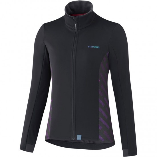 Shimano Clothing Women's Kaede Wind Jacket, Black, Size M