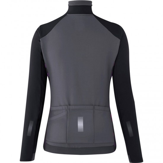 Shimano Clothing Women's Kaede Wind Jacket, Black, Size M