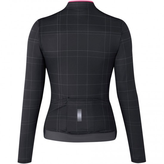 Shimano Clothing Women's Kaede Thermal Jersey, Black, Size S