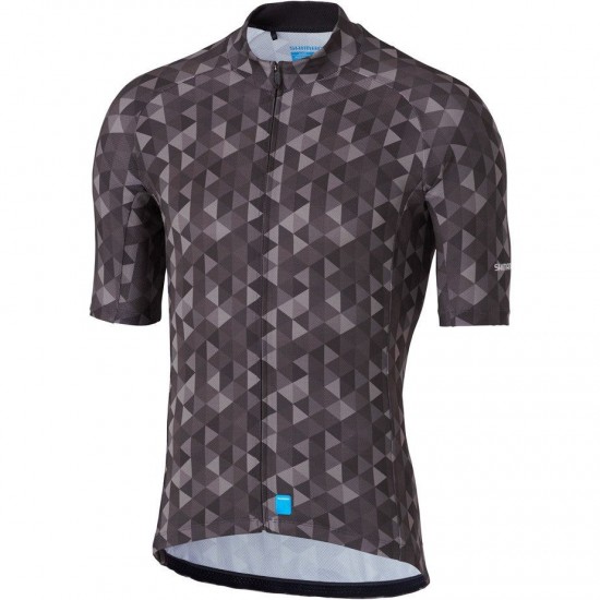 Shimano Clothing Men's Shimano Team Jersey, Black, Size S