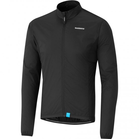 Shimano Clothing Men's Compact Windbreaker, Black, Size S