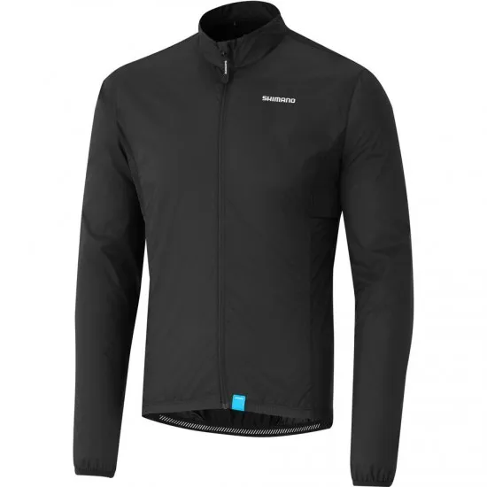 Shimano Clothing Men's Compact Windbreaker, Black, Size S