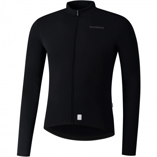Shimano Clothing Men's Vertex Thermal Jersey, Black, Size S