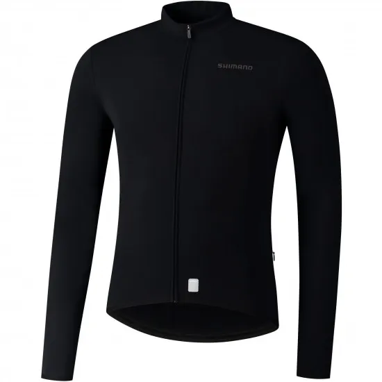 Shimano Clothing Men's Vertex Thermal Jersey, Black, Size S