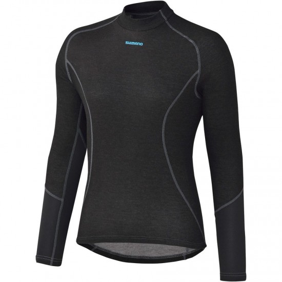 Shimano Clothing Women's Breath Hyper Baselayer, Black, Size L