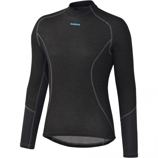 Shimano Women's Breath Hyper Baselayer, Black, Size L