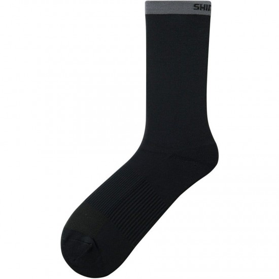 Shimano Clothing Unisex Original Tall Socks, Black, Size S (Size 37-39)