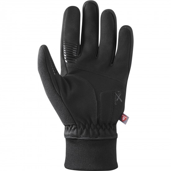 Shimano Clothing Unisex, WINDSTOPPER© PRIMALOFT© Gloves, Black, Size S