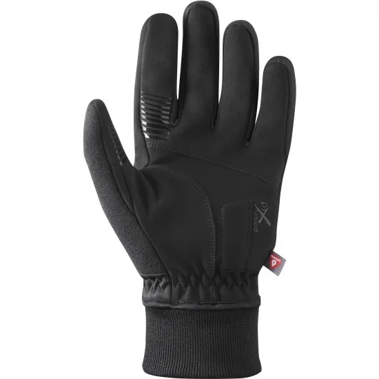 Shimano Clothing Unisex, WINDSTOPPER© PRIMALOFT© Gloves, Black, Size S