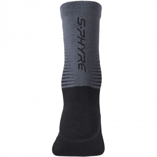 Shimano Clothing Unisex S-PHYRE Merino Socks, Black/Grey, Size S (Size 36-40)