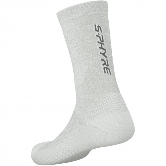 Shimano Clothing Unisex, S-PHYRE LEGGERA Socks, White, Size S (36-40)