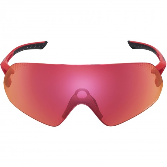 Shimano Clothing Aerolite Panoramic Glasses, Metallic Black, RideScape Road Lens