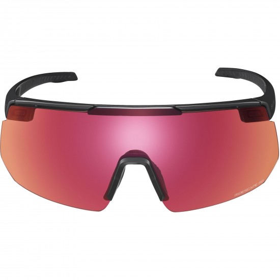 Shimano Clothing S-PHYRE Glasses, Metallic Black, RideScape Road Lens