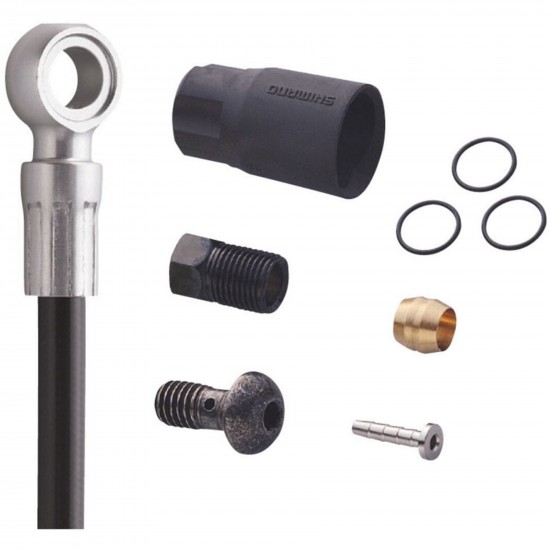 Shimano SM-BH90 disc brake hose ZEE M640, straight banjo, rear, 1700 mm, black