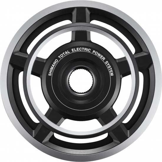 Shimano SM-CRE60 STEPS chainring for FC-E6000, black/silver, 44T with double chainguard