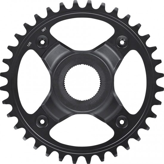 Shimano SM-CRE70-12-B 12spd single chainring 36T, w/o chain guard, chain line 53mm