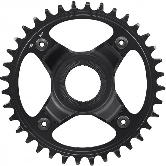 Shimano SM-CRE80-12-B 12spd DCE single chainring 36T, w/o chain guard, chain line 55mm