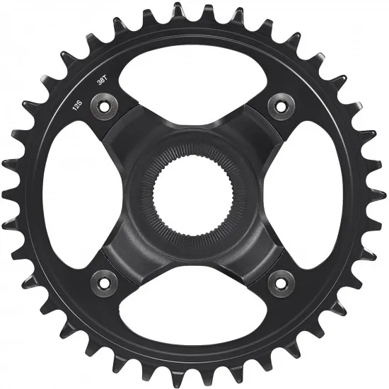 Shimano SM-CRE80-12-B 12spd DCE single chainring 38T, w/o chain guard, chain line 55mm