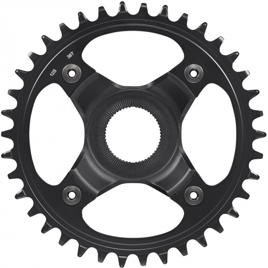 Shimano SM-CRE80-12-B 12spd DCE single chainring 38T, w/o chain guard, chain line 53mm