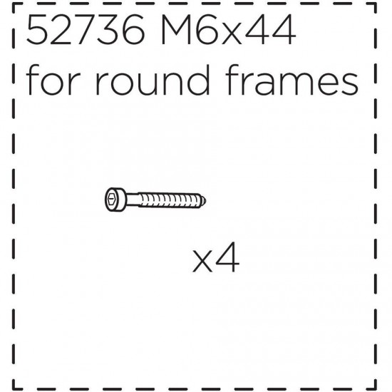 Thule Fitting screws for Ridealong, short (44 mm)