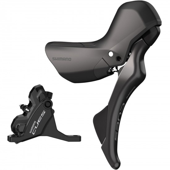 Shimano CUES ST-U6030 bled hydraulic, mechanical STI set, flat mount calliper, RH Front