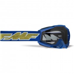 FMF POWERBOMB Goggle Navy Gold - Clear Lens