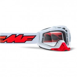 FMF POWERBOMB Goggle Rocket White Clear Lens