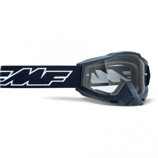 FMF POWERBOMB YOUTH Goggle Rocket Black Clear Lens