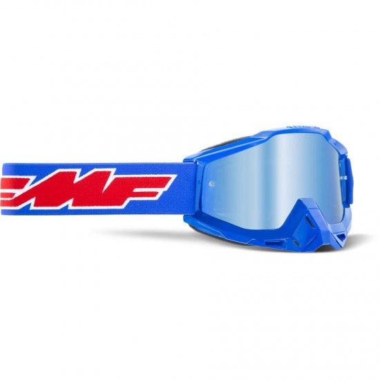 FMF POWERBOMB Goggle Rocket Blue Mirror Blue Lens