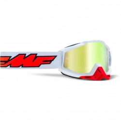 FMF POWERBOMB Goggle Rocket White True Gold Lens