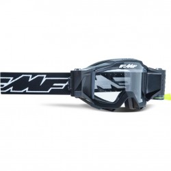 FMF POWERBOMB Film System Goggle Rocket Black Clear Lens FMF POWERBOMB Film System Goggle Rocket Black Clear Lens