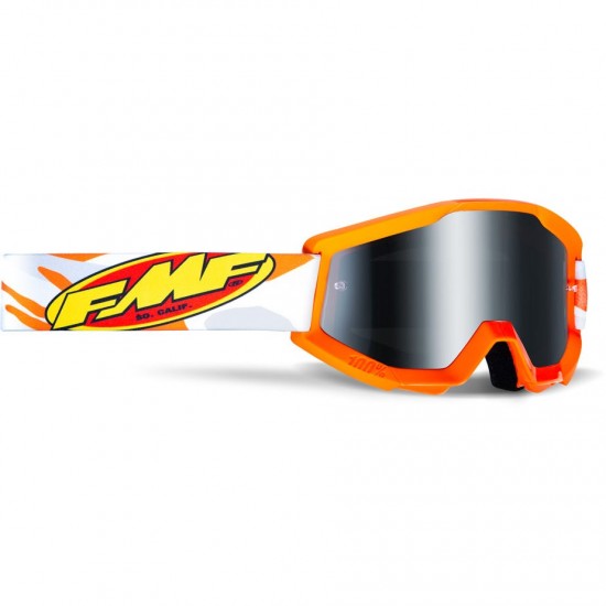 FMF POWERCORE YOUTH Goggle Assault Orange Mirror Silver Lens