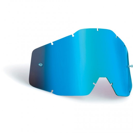 FMF POWERBOMB/POWERCORE Replacement Lens Anti-Fog Blue Mirror/Blue