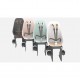 Urban Iki Rear Seat with Frame and Rack Mount - Bincho Black / Bincho Black V2