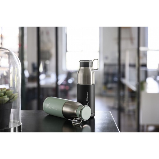 Elite Mia Thermo stainless steel vacuum bottle 550 ml black / silver - 12 hours therma