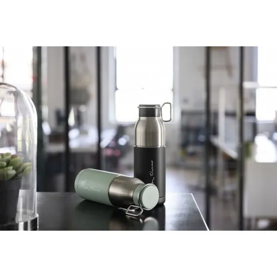 Elite Mia Thermo stainless steel vacuum bottle 550 ml black / silver - 12 hours therma