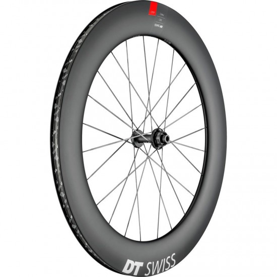 DT Swiss ARC 1100 DICUT disc brake wheel, carbon clincher 80 x 20 mm rim, front