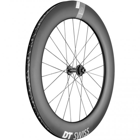 DT Swiss ARC 1400 DICUT disc brake wheel, carbon clincher 80 x 20 mm rim, front