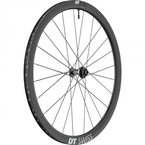 DT Swiss ARC 1400 DICUT disc brake wheel, carbon clincher 38 x 20 mm rim, front