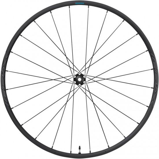 Shimano WH-RX570 700C wheel, 12x100mm E-thru, Center Lock disc, black, front