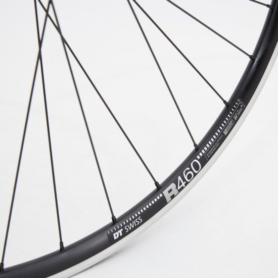 M Part Wheels Road Front Wheel Shimano 105 Hub DT R 460 Rim black 700c