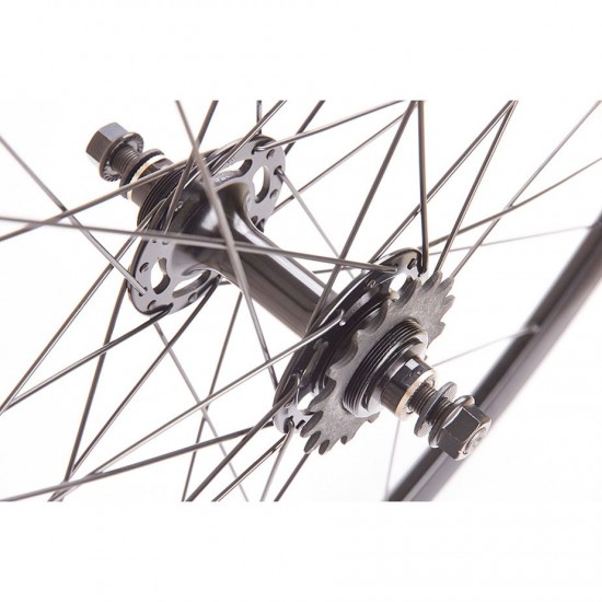M Part Wheels Rear Track Wheel With 16 Tooth Sprocket black 700c