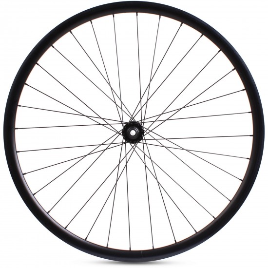 M Part Wheels Road Front Wheel Shimano Tiagra CL Hub TA 100x12mm 28mm Aero Rim black 700c