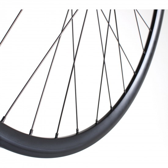 M Part Wheels Road Front Wheel Shimano Tiagra CL Hub TA 100x12mm 28mm Aero Rim black 700c