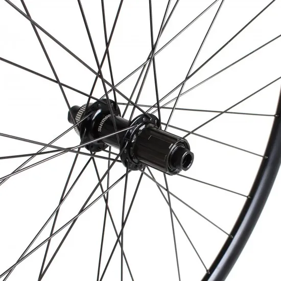 M Part Wheels Road Rear Wheel Shimano Tiagra CL Hub TA 142x12mm 28mm Aero Rim black 700c