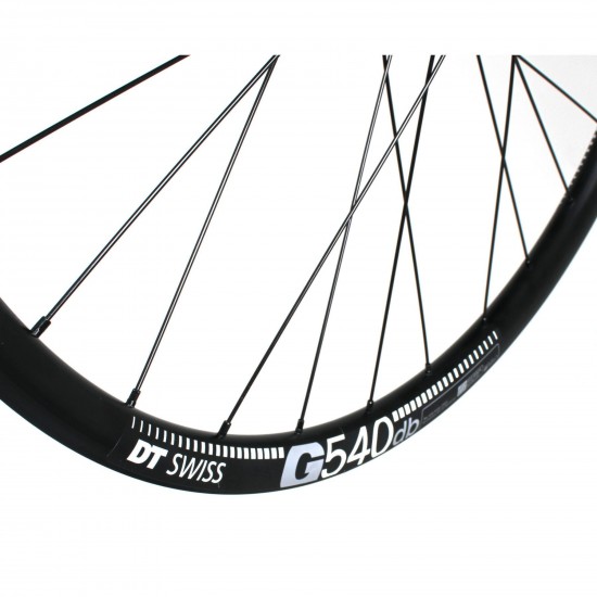 M Part Wheels Gravel Rear Wheel DT 370 CL Hub TA 142x12mm G 540 Rim TLR black 650B