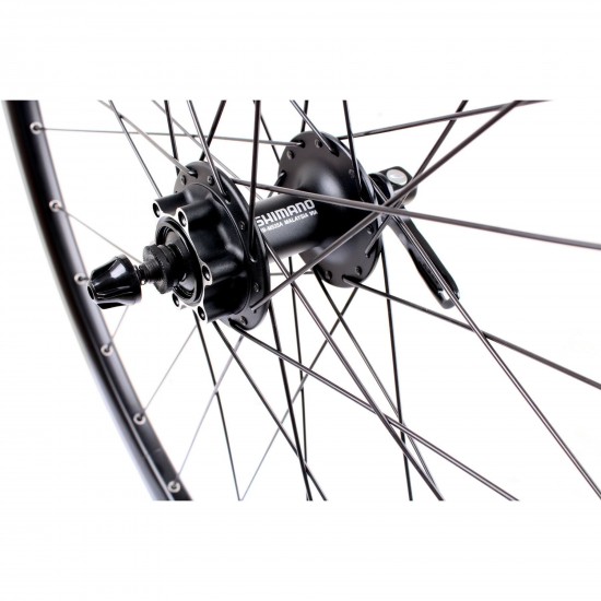 M Part Wheels Gravel Front Wheel Shimano Deore 6 Bolt Hub QR 100mm 700c/29 inch TLR Rim black