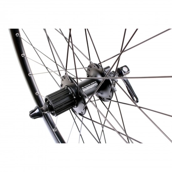 M Part Wheels Gravel Rear Wheel Shimano Deore 6 Bolt Hub QR 135mm 700c/29 inch TLR Rim black