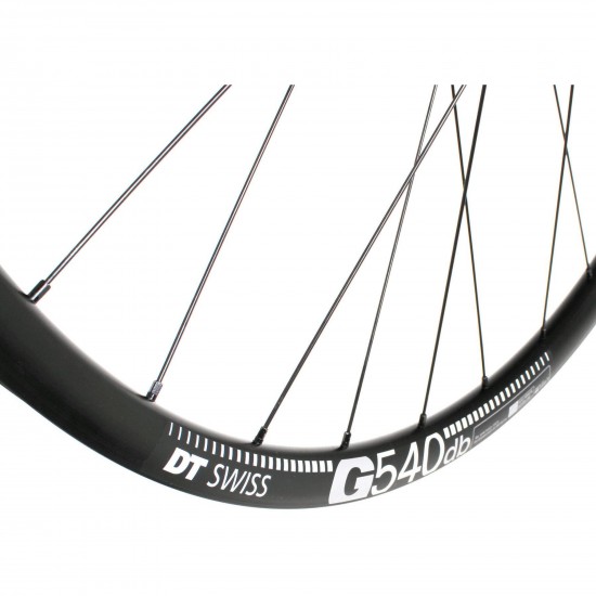 M Part Wheels Gravel Rear Wheel DT 370 CL Hub G 540 Rim TLR black 700c